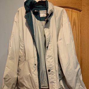 Towne men’s 2x??? Rain coat tan